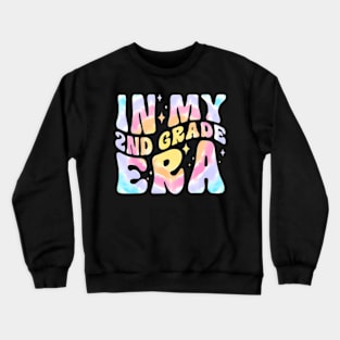 In My 2nd Grade Era  Back To School Groovy Teacher Mom Crewneck Sweatshirt